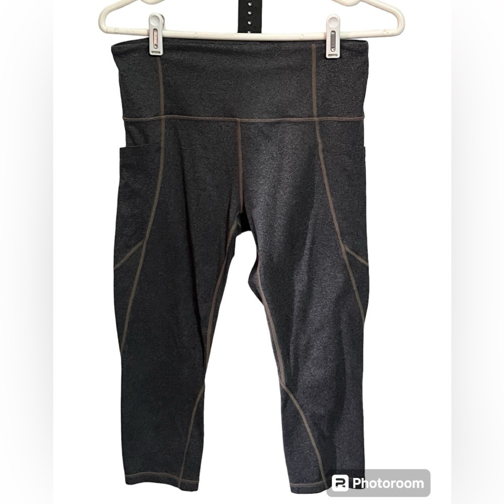 Athleta Gray Leggings Capris Sz Med
